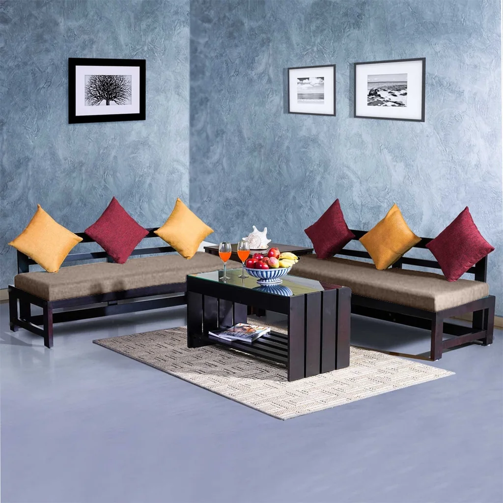 EP 1000 Armless Sofa-2 nos with side table